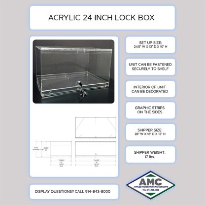 Acrylic Open Back Unit, 2 Tier