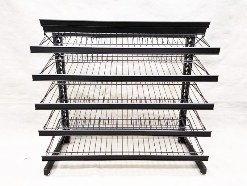 Gejoy 3 Tier Metal Candy Display Rack, 23.03 x 23.03 x 13.31 Inch, White