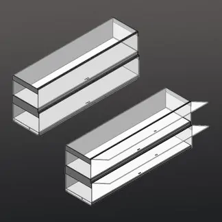 Acrylic 48" Lock Box-2 Tier