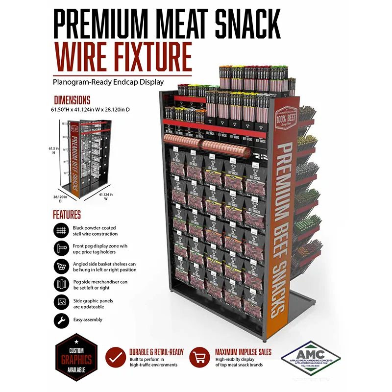 Premium Meat Snack Wire Fixture