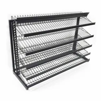 Candy Rack 30 inch Low Profile 4 FT, black 5 shelves